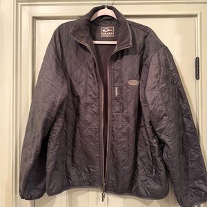 DRAKE Waterfowl Delta Fleece-Lined Quilted Jacket Size XL Dark Brown Like New!
